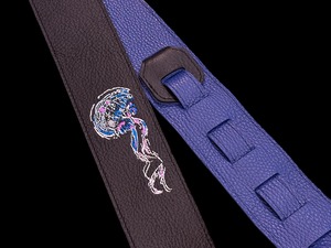 クラゲ刺繍ストラップ Black/Cobalt Blue
