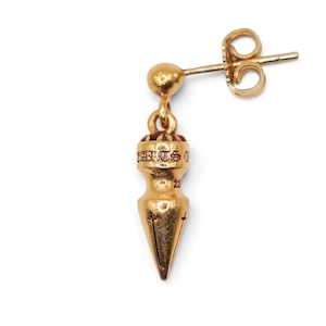 CHROME HEARTS クロムハーツ 22K Gold Spike Tiny Drop Earrings ゴールド スパイク タイニー ドロップ ピアス