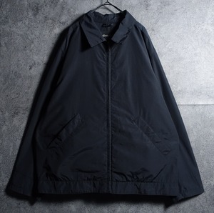 00s “Eddie Bauer” Black Nylon Swing Top Zip Blouson
