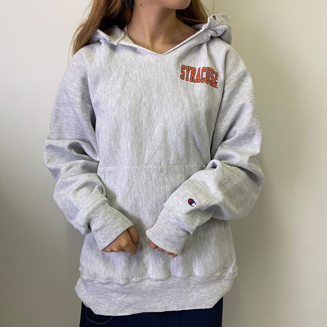00年代 Champion チャンピオン カレッジチームロゴ バックプリント 