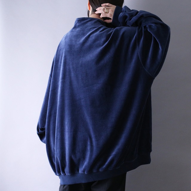 "KING SIZE" XXXXXL super over silhouette velours track jacket