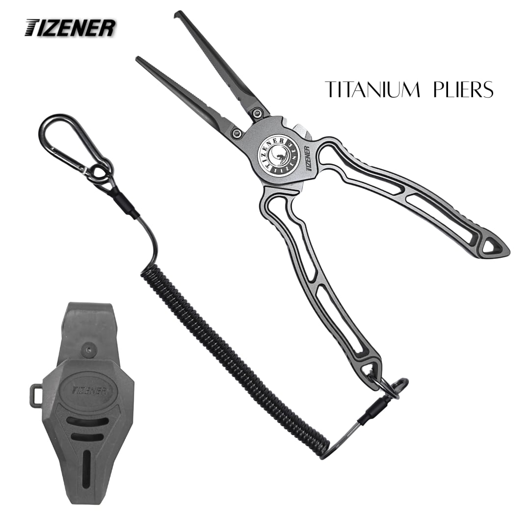 TIZENER 【高強度チタン製】フィッシングプライヤー PEラインカッター