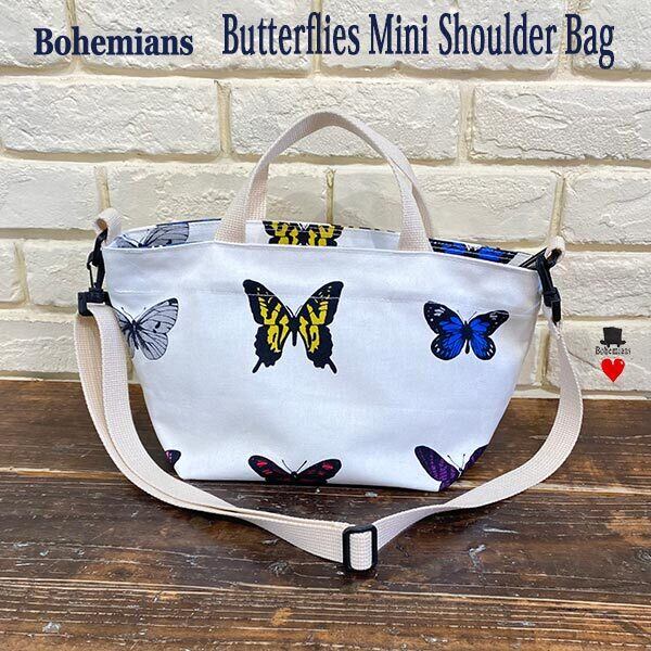 BUTTERFLIES MINI SHOULDER BAG バタフライ ミニショルダーバッグ 2wayバッグ BOHEMIANS ボヘミアンズ 日本製
