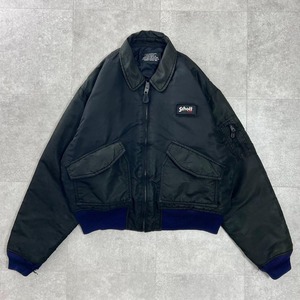 Schott ショット USAF フライトジャケット 黒 CWU-R 短丈