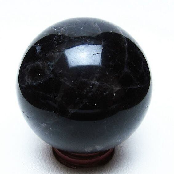 モリオン スフィア 黒水晶 丸玉 68mm 置物 原石 一点物 151-10347