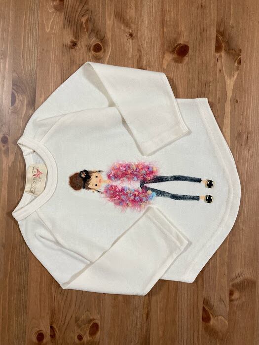 子供服 ハンドメイド girl 女の子 トレーナー 100サイズ mocomoca 