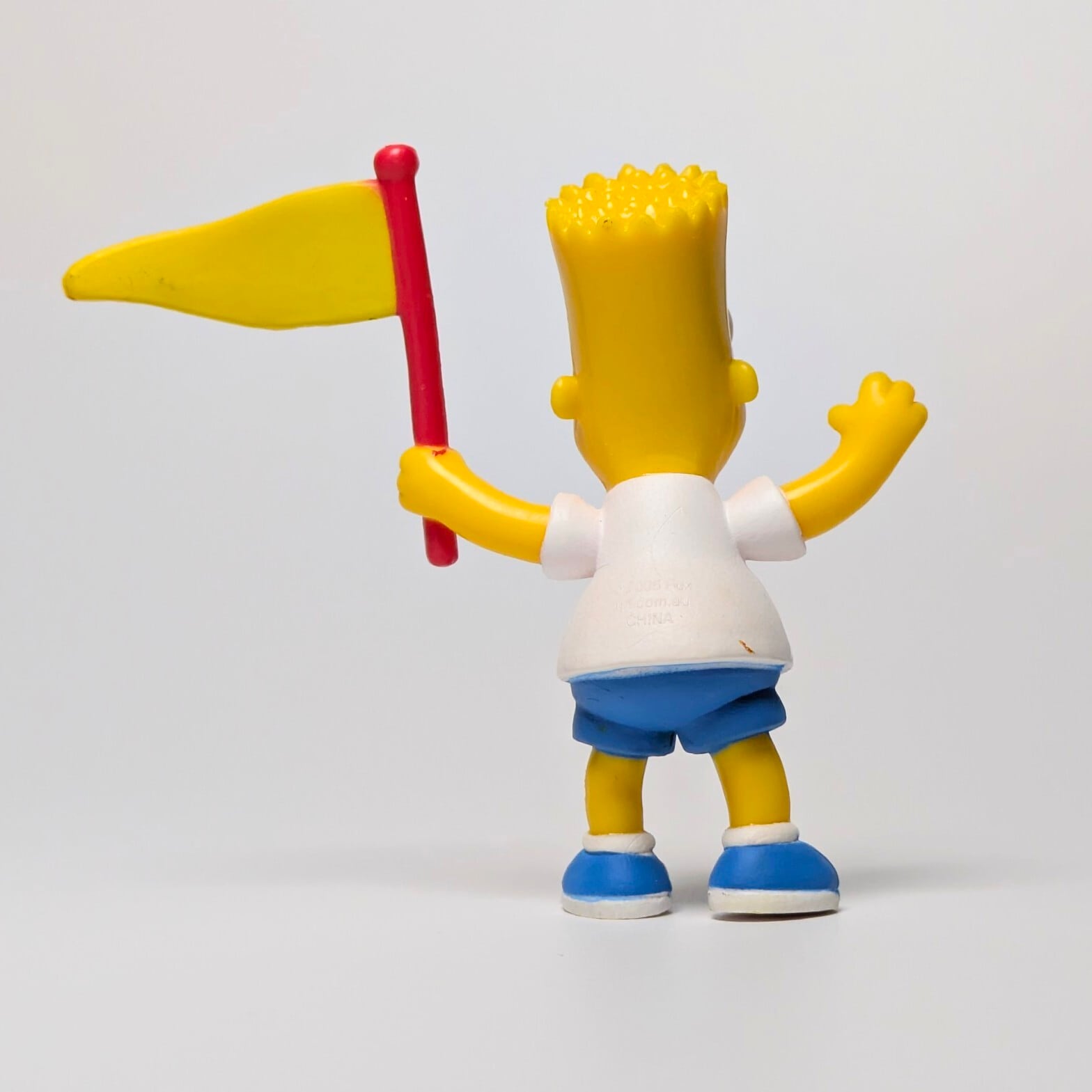 ♧再入荷！ VINTAGE 2005年製！【 The Simpsons（ザ シンプソンズ） 】PVCフィギュア / 『 バート・シンプソン クラスティーフラッグ ver. 』〚アメリカン雑貨 アメトイ〛