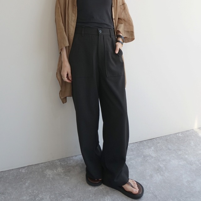 スラブダンガリーパンツ