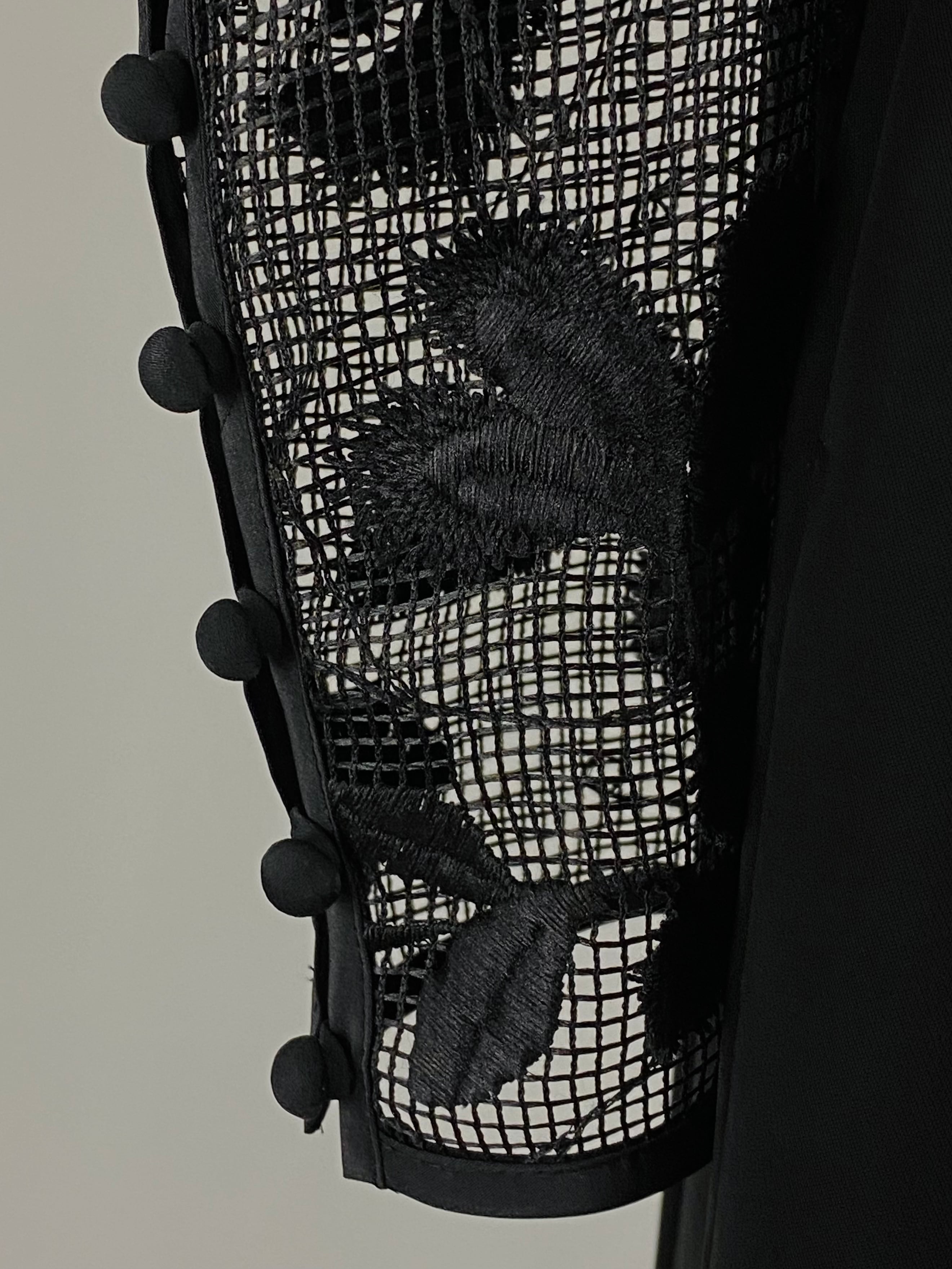 kaeneカエン　エンブロイダリーミックスドレス　black サイズ36(S) P1020935_6aa54929-7366-4454-