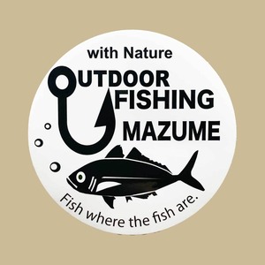 「OUT DOOR FISHING MAZUME」アウトドアステッカー