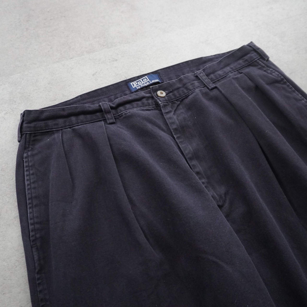 90s 初期型 Polo by Ralph Lauren POLO CHINO dark navy [W36.5L30相当] 古着 - 4