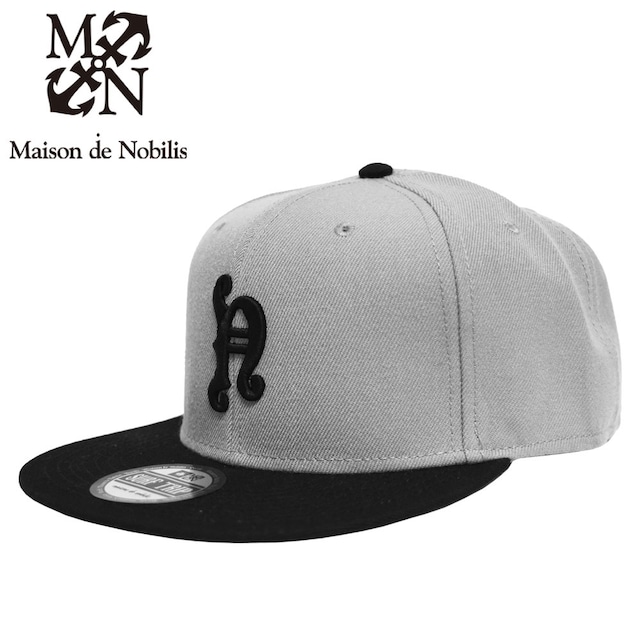 N Logo 6Panel Snap Back Cap Gray