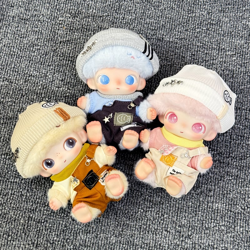 DIMOO ぬいぐるみ用 アライグマ柄トップス+ワンショルダーサロペット+