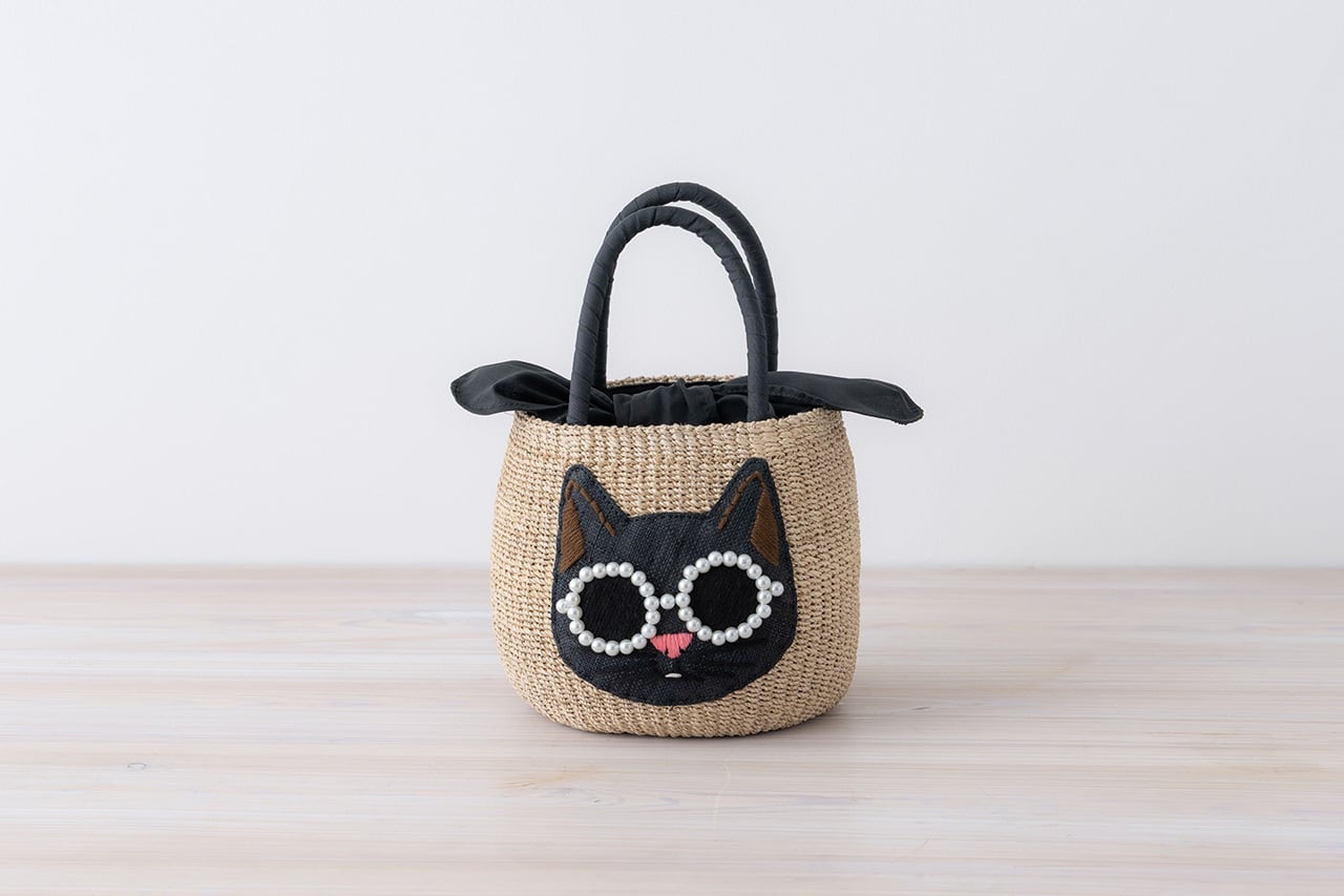 アジョリーかごバッグDOG アジョリーかごバッグ「CAT／DOG」〈中〉 | 中村江里子