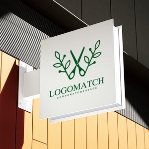 リーフのハサミWのロゴ