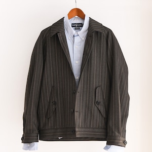 【新品】MINTENS Vintage Fabric Harrington Jacket 70s made in ENGLAND ／ 70年代 英国製 マイヤーズ・ロビンソン ヴィンテージ生地を使用したハリントンジャケット ウール素材 日本製 サイズ① 実寸L