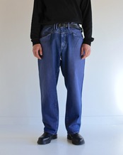 【イベント限定アイテム2月1日20時まで販売】ANACHRONORM / COLOR DYED FRONT YORK DENIM PANTS