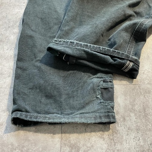 USA製 ブラック ダブルニー Carhartt B01 BLK 38×30 詳細写真18
