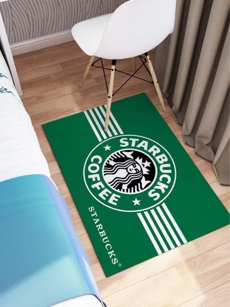 スタバ・玄関マット グリーン【40センチ×60センチ】