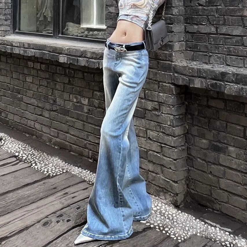 ロングフレアデニム ブーツカット ベルボトム ロングレングス