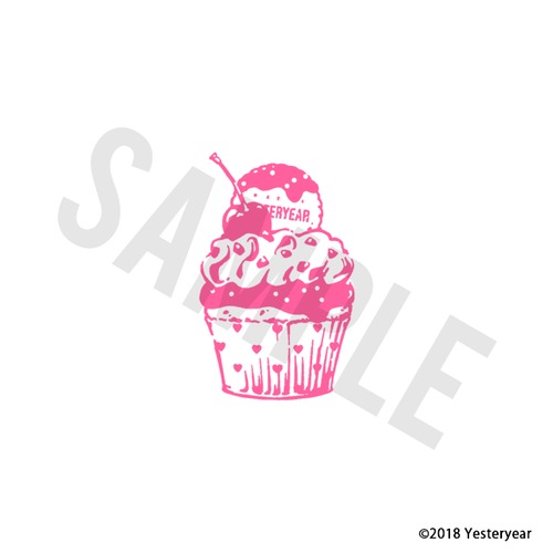 チョコレートカップケーキ - スタンプ
