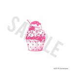 チョコレートカップケーキ - スタンプ