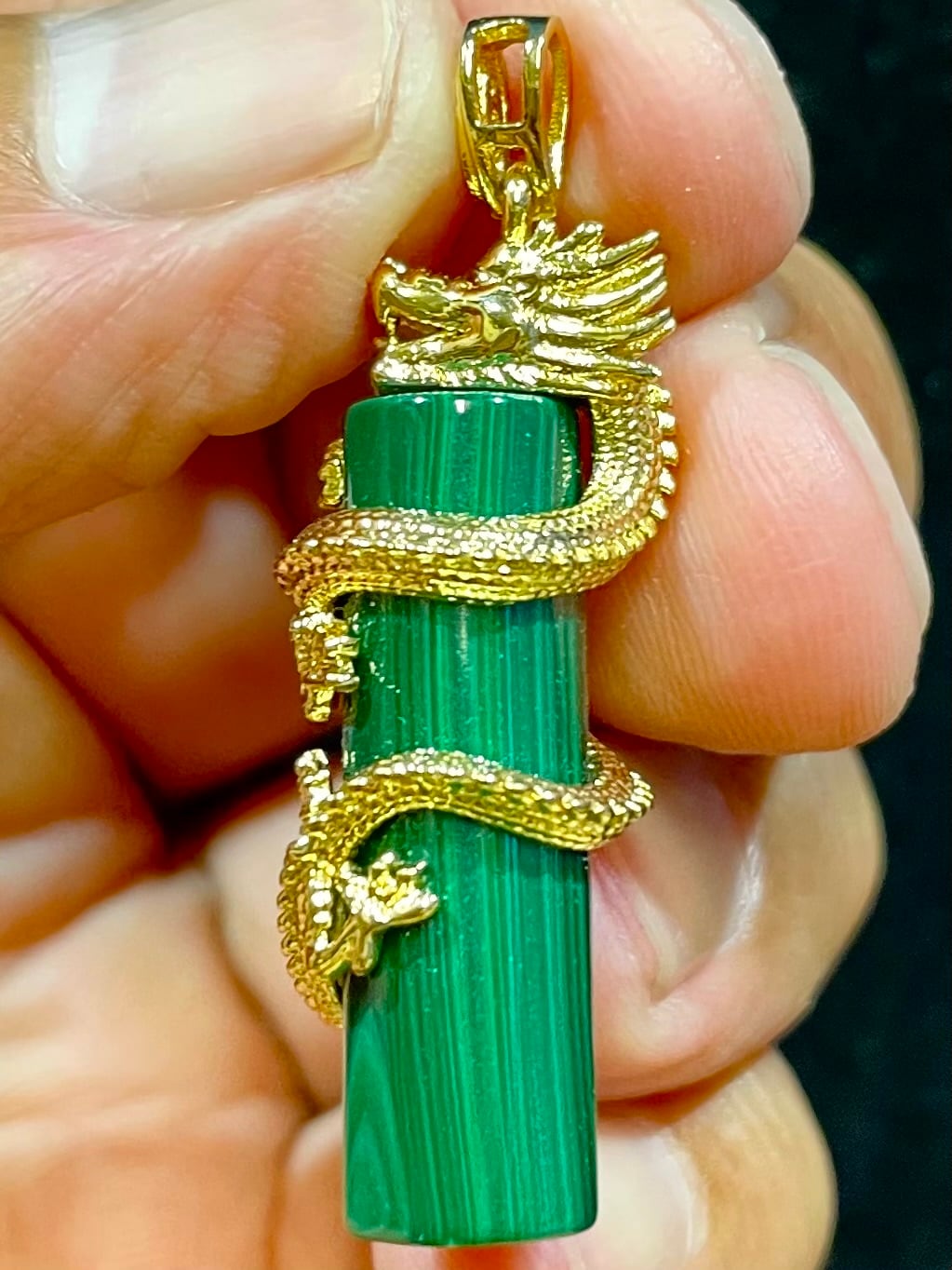 5) 開運!マラカイト「昇龍」PT