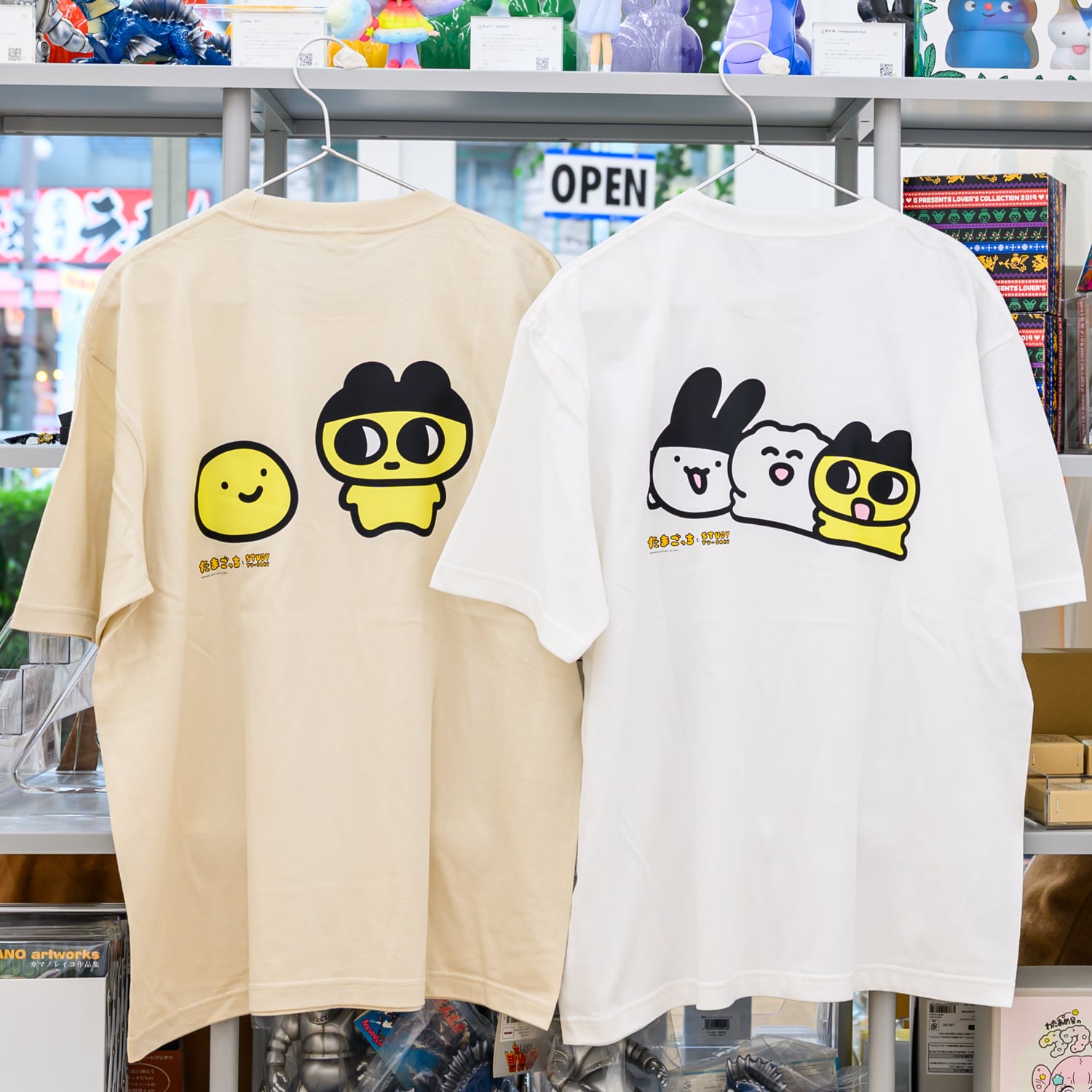 たまごっちとSTUDY優作 ビッグシルエットTシャツ ※ワンサイズ展開