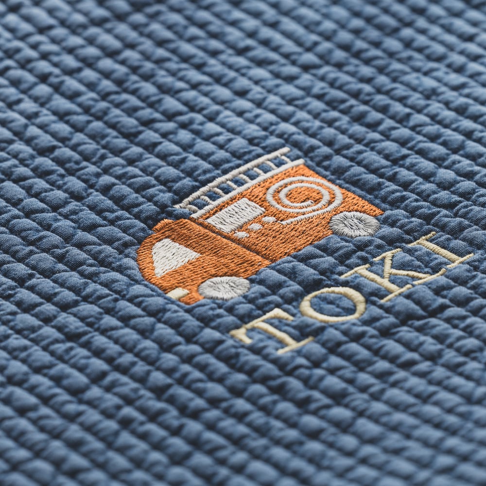 入園入学セット 4点 はたらくくるま 刺繍 ブルー ヌビ レッスン