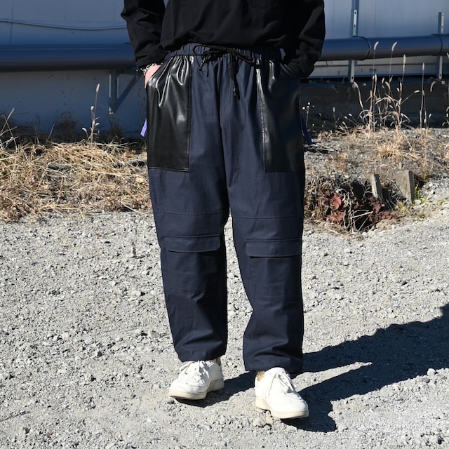 【再入荷】UNTRACE / 190(レザーパッチ ベイカーパンツ)