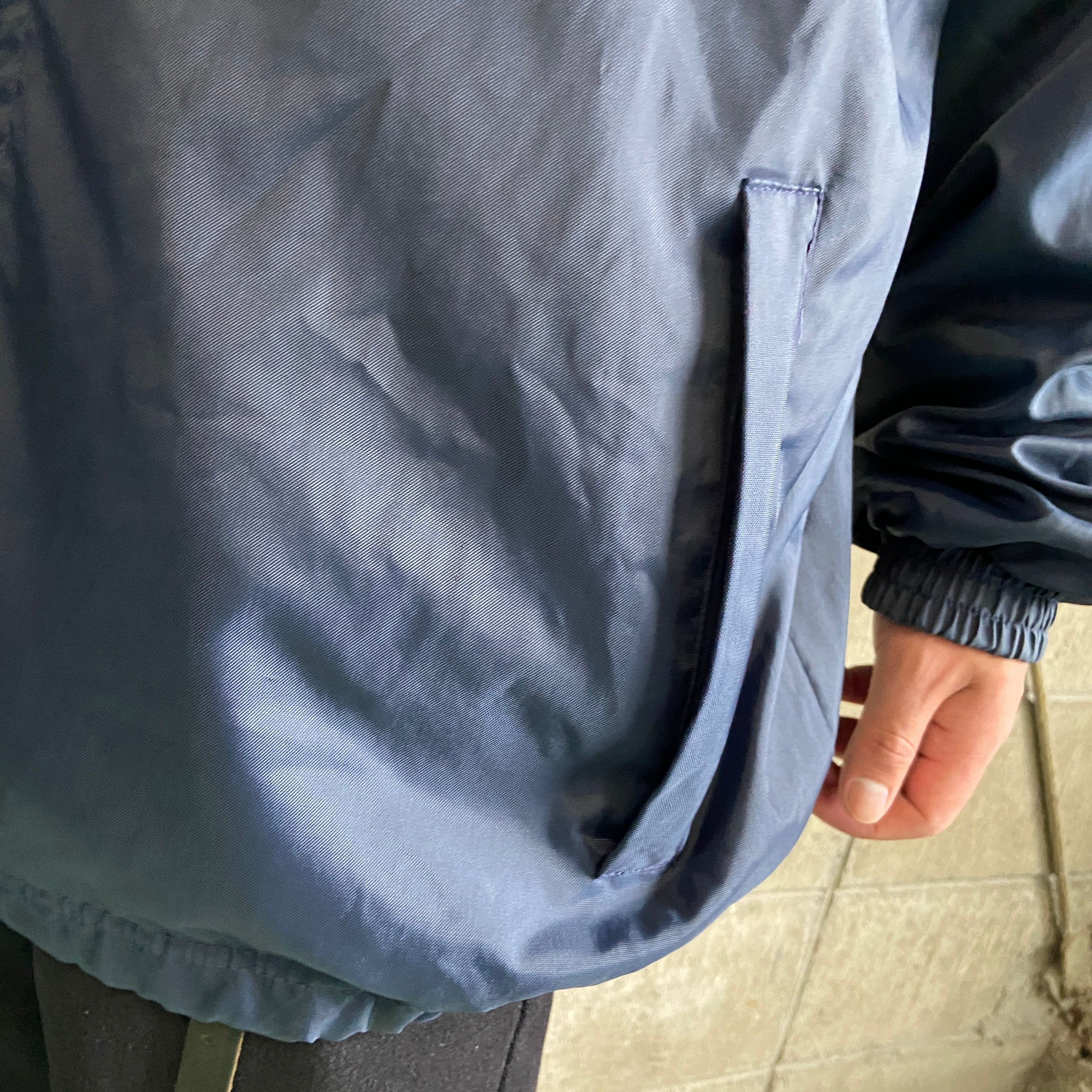 90年代 Reebok リーボック USA バック刺繍 ナイロンジャケット メンズL