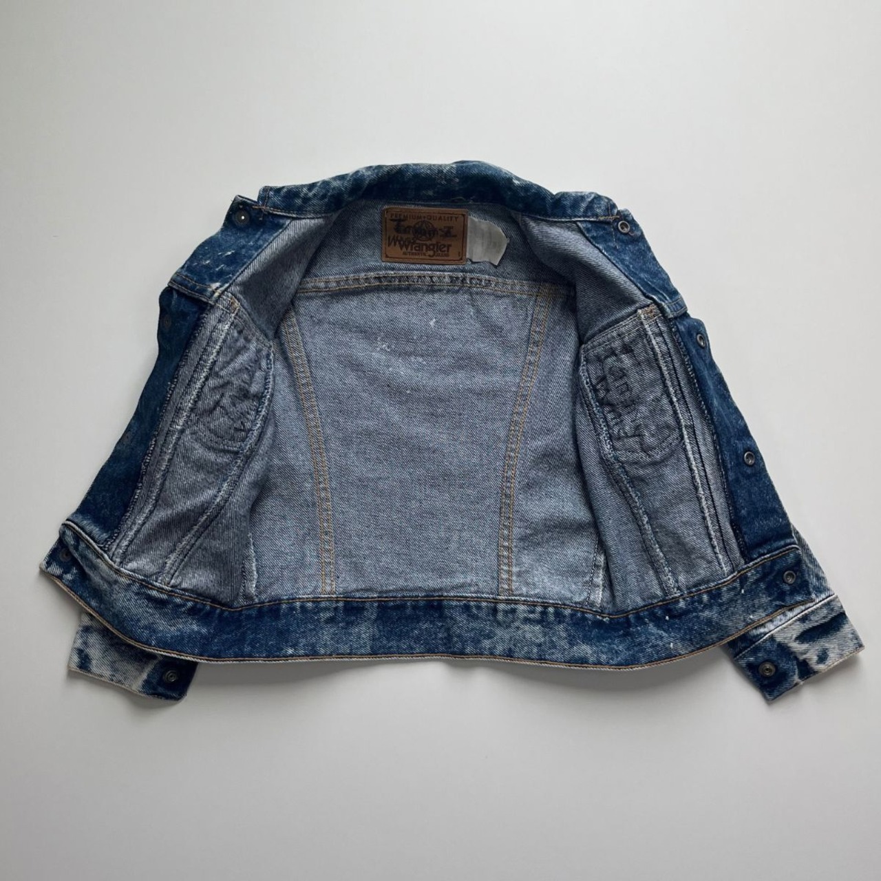＜VINTAGE＞Kids Wrangler Denim Jacket 3Ý相当 (2610JK02)｜キッズ ラングラー ヴィンテージ デニムジャケット - 10