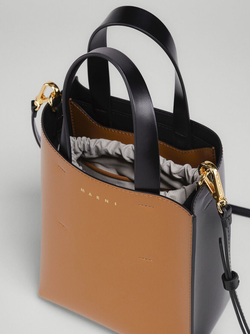 SOLD OUT：MARNI【マルニ】ブラック、ブラウン レザー製MUSEOミニ