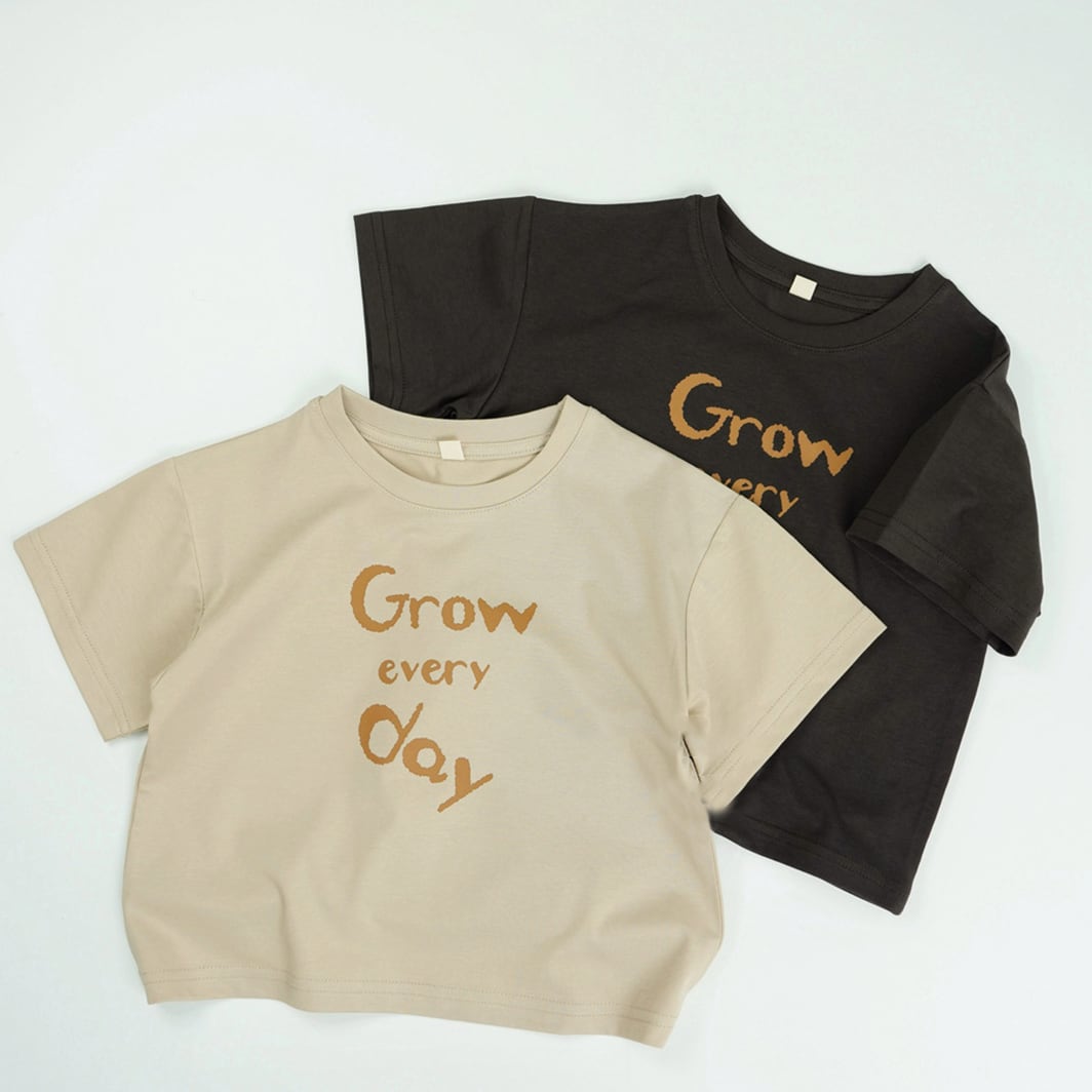 【BABY&KID】韓国風 英字柄tシャツ