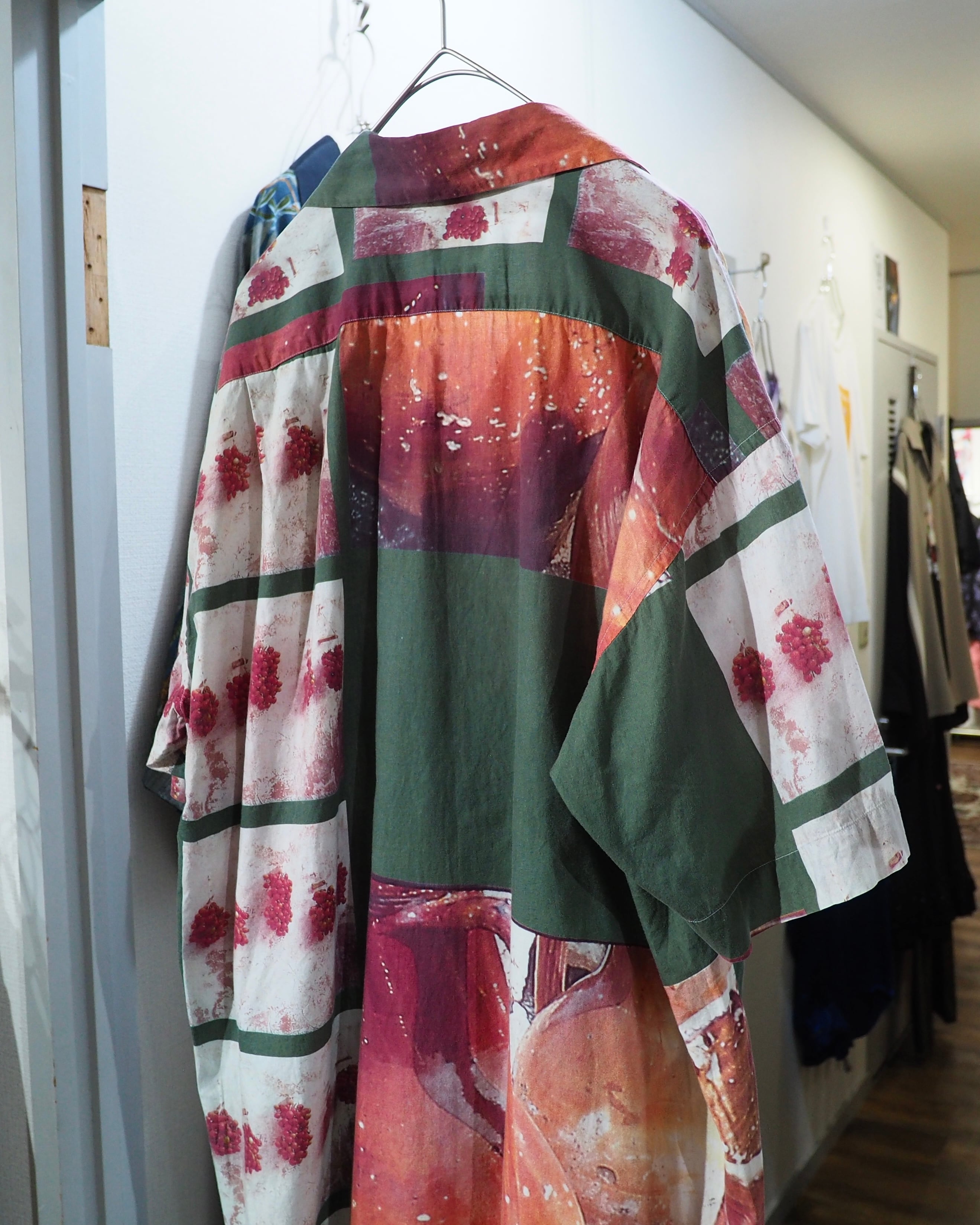 ” Paul Smith London ” Photo printed Collage SS Open collar Shirt