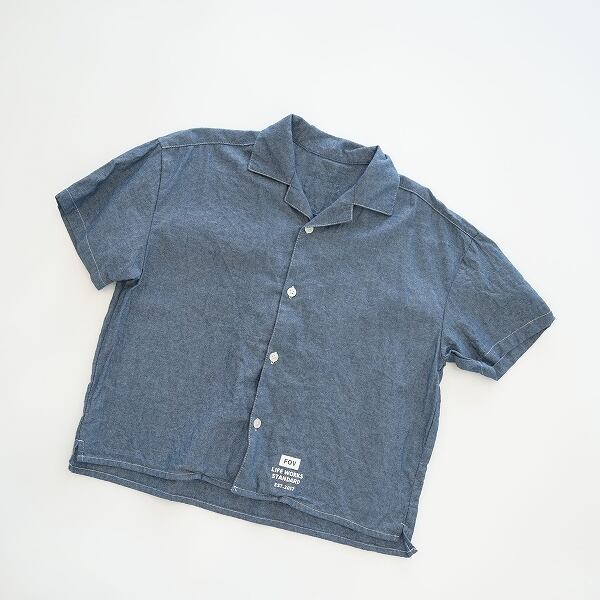 FOV(フォブ) / ダンガリーオープンカラーシャツ / ネイビー / 90-160cm