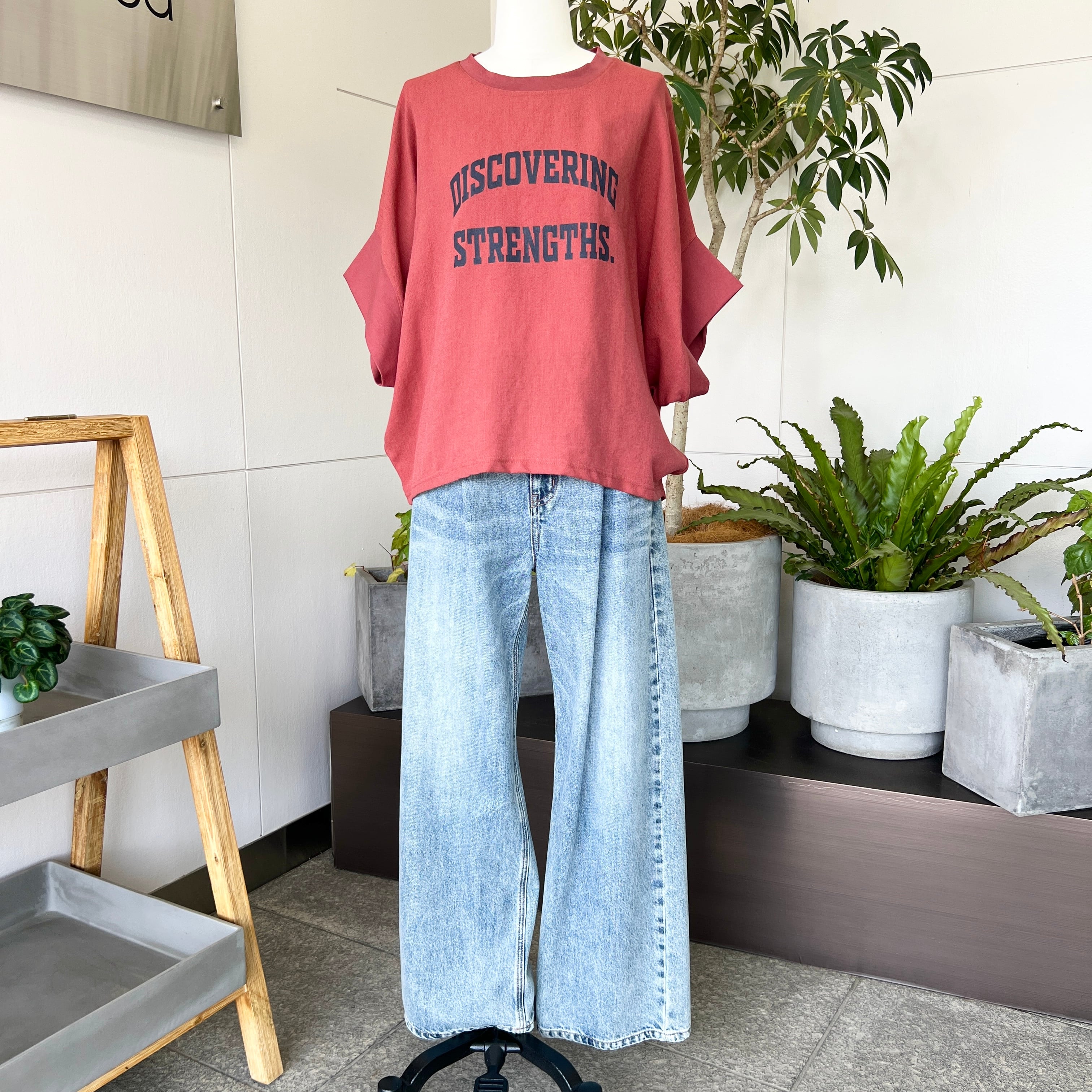 デニムタックワイドパンツ《cafune カフネ》 | Casablanca (カサブランカ)