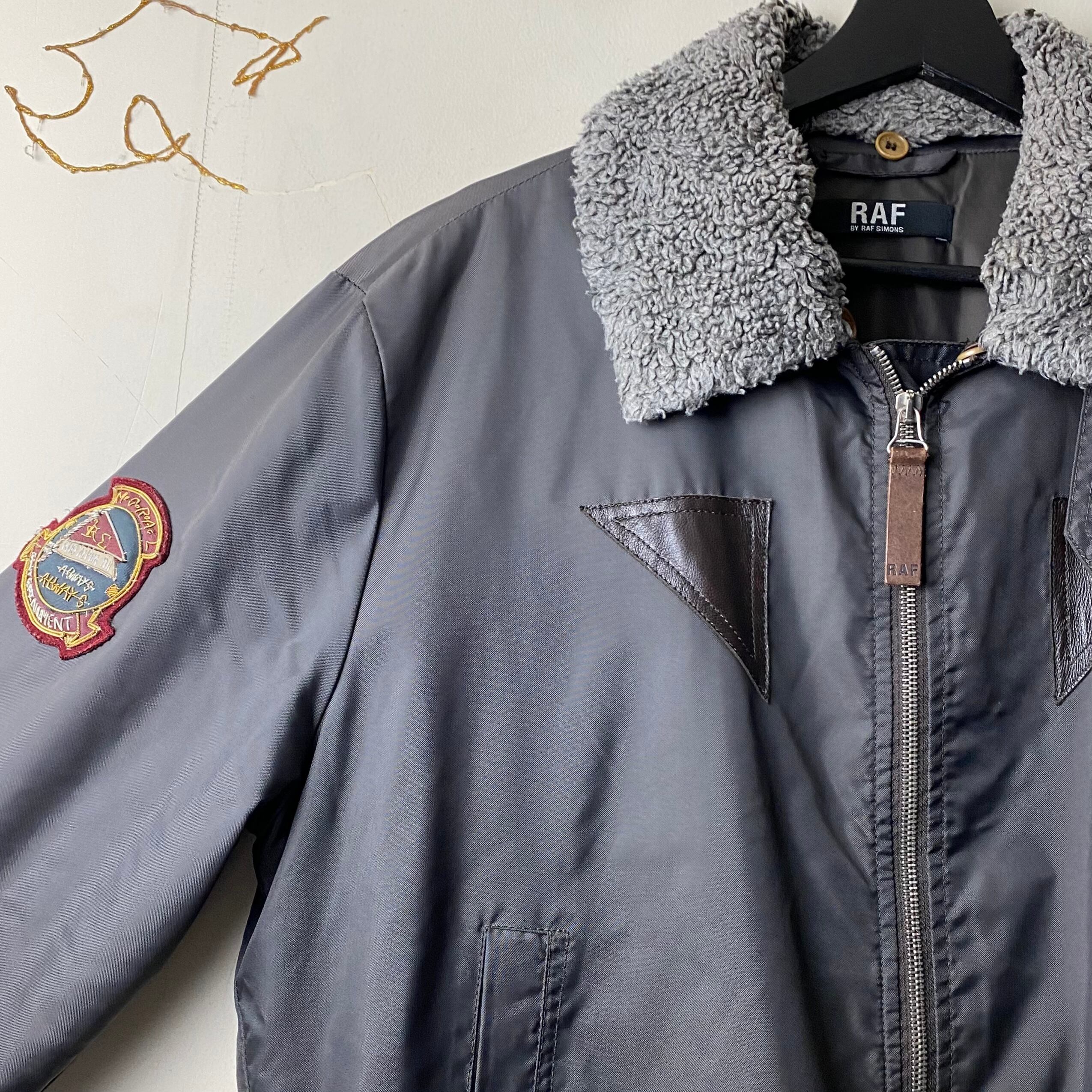 RAF BY RAF SIMONS nylon flight jacket | NOIR ONLINE