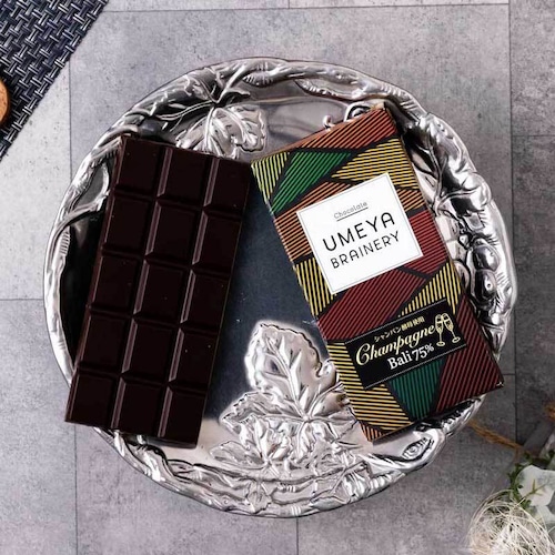 Single origin tablet "バリ 75%"【シャンパン発酵用酵母】 PREMIUM CHOCOLATE