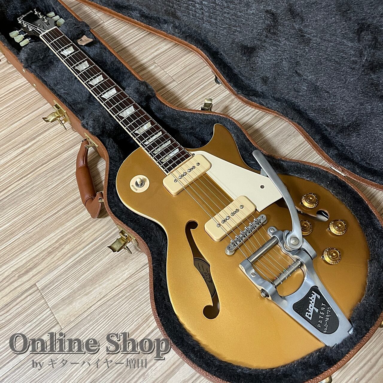 USED 2016 Gibson Memphis ES-Les Paul P90 w/Bigsby Goldtop VOS