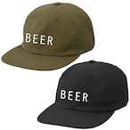 BEER 刺繍フラットバイザーCAP（2色）