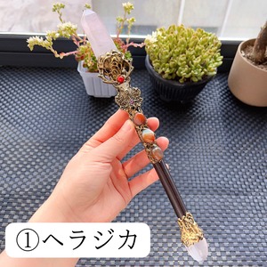 Magica WandⅡ シングルポイントローズクウォーツワンド〜M23322