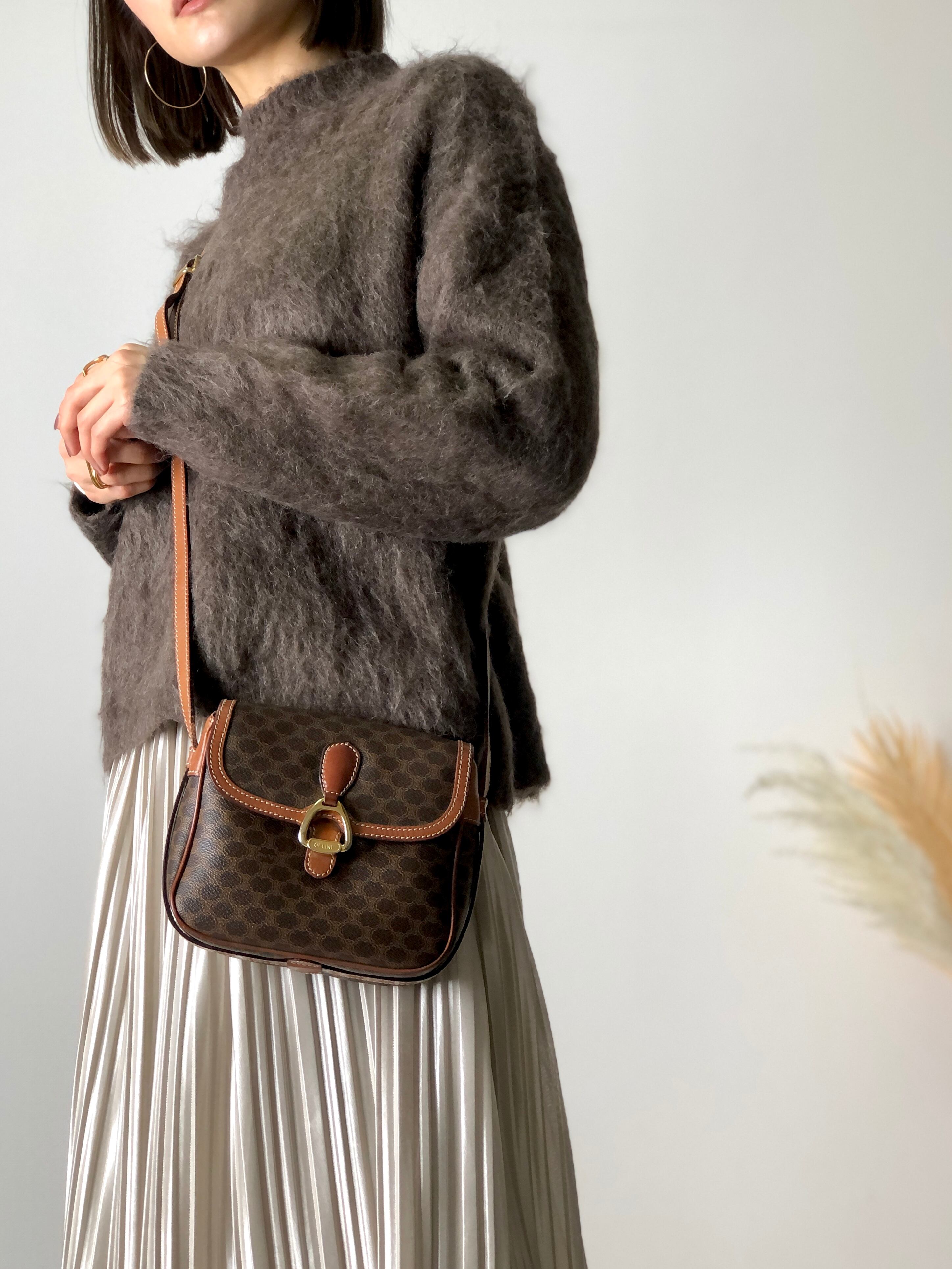 日本直送 名牌中古包 】CELINE セリーヌ マカダム ホースビット レザー