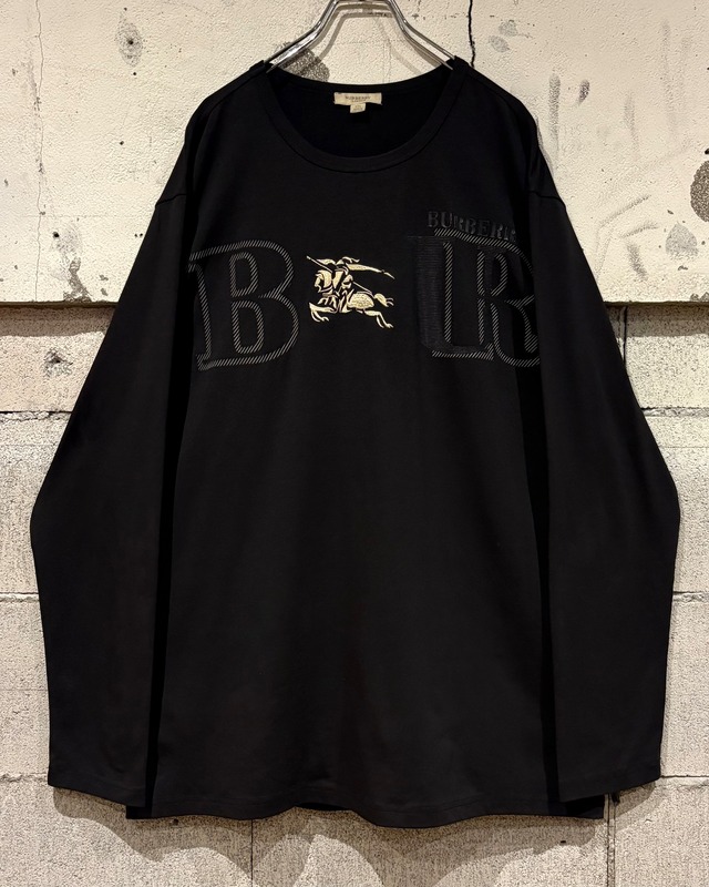 【Caka otto】 “BURBERRY LONDON” Print × Embroidery Logo L/S T-Shirt