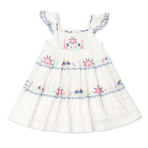 Lali Kids / Nanette Dress - Pearl with Embroidery