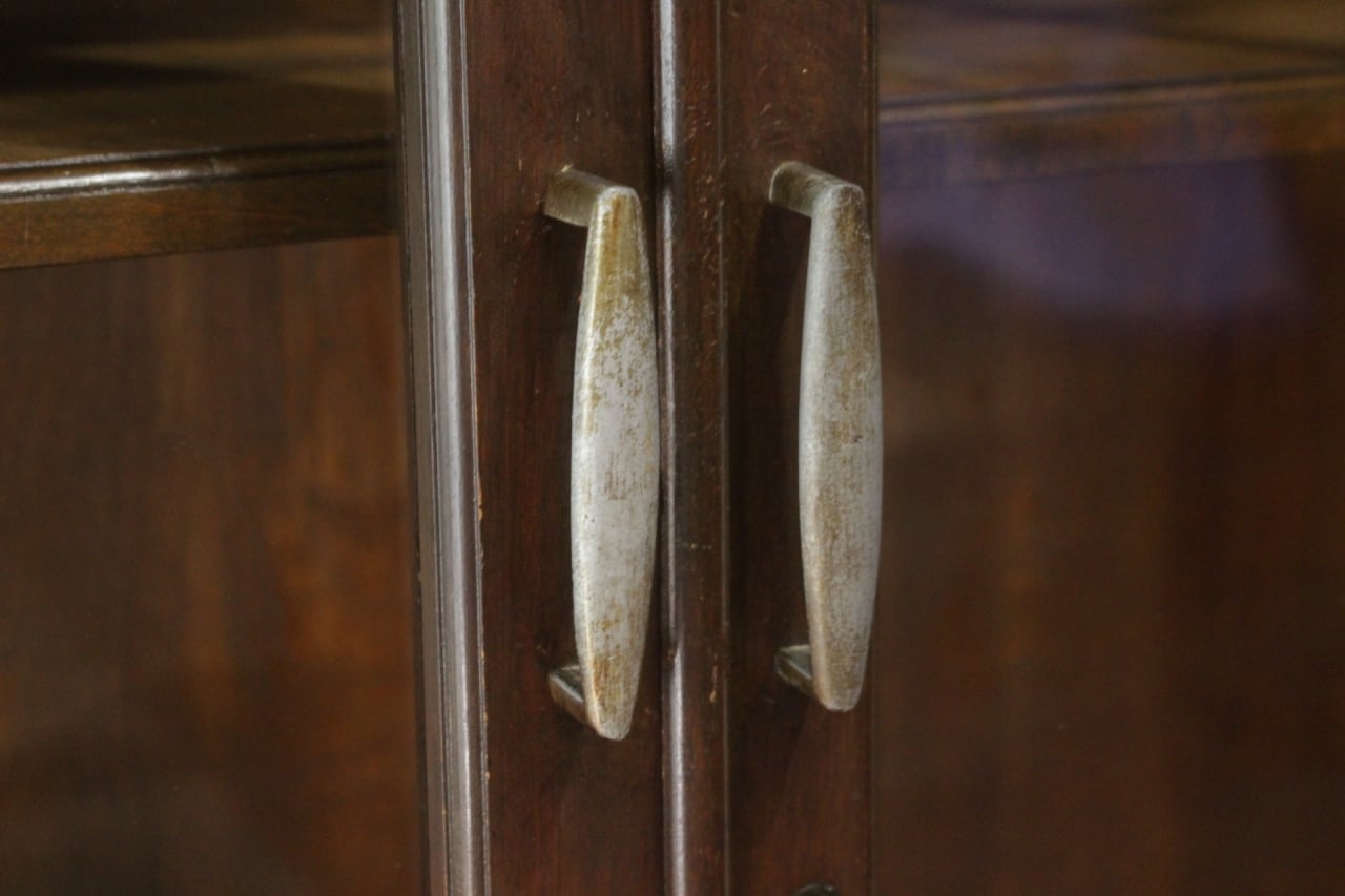 レトロ ガラスキャビネット 本箱 収納 食器棚 ラック 引き出し 抽斗 2杯 レトロ ガラスキャビネット 本箱 収納 食器棚 ラック 引き出し