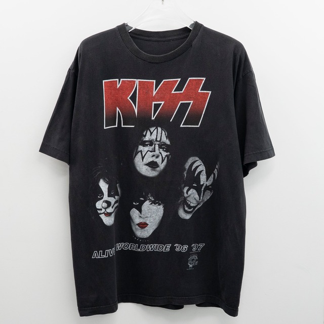 Kiss " Alive / World Tour 96' 97' " Cut Tag Fits XL 【A7-364】