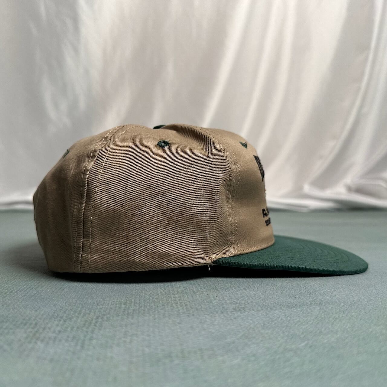90s NISSUN キャップ フリーサイズ ベージュ グリーン 古着 | RUFFY