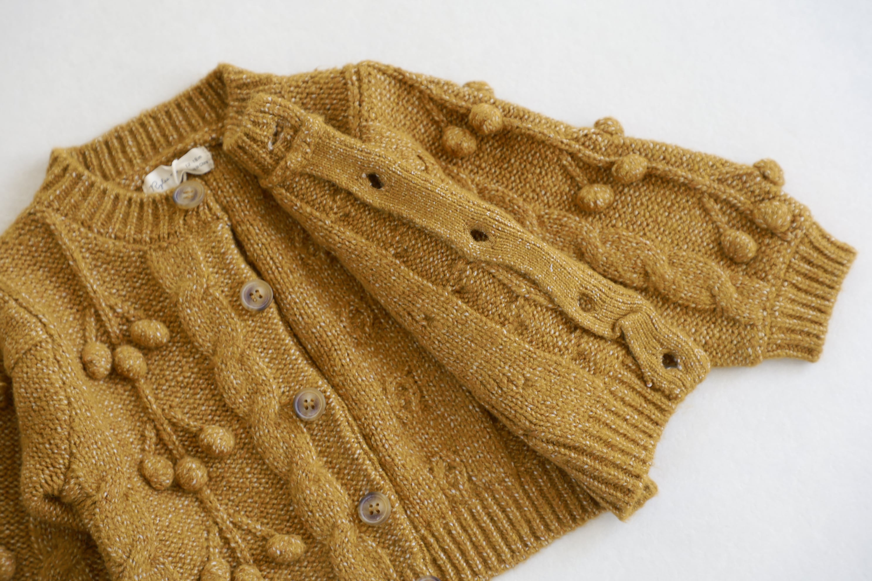 Rylee + Cru (ライリー アンド クルー) / BOBBLE CARDIGAN / GOLDEN