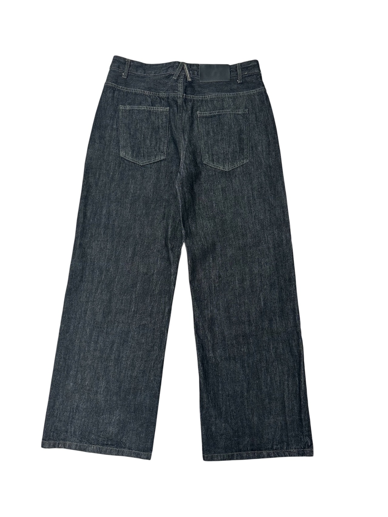 Urban Black Wide Straight Denim